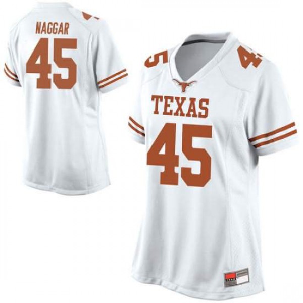 Women University of Texas #45 Chris Naggar Game Official Jersey White